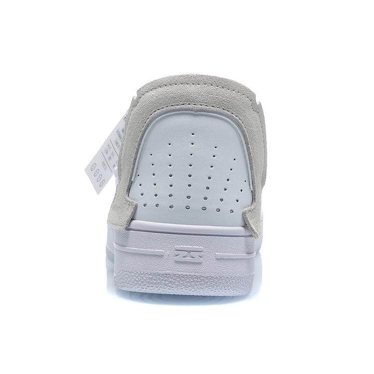 Li Ning CF De Sequencing Comfortable Slip Resistant Abrasion Resistant Low Top Skateboard Shoes White Gray Pink AGCQ394-3