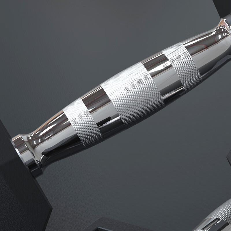 BaoFu Hex Rubber-Coated Dumbbell