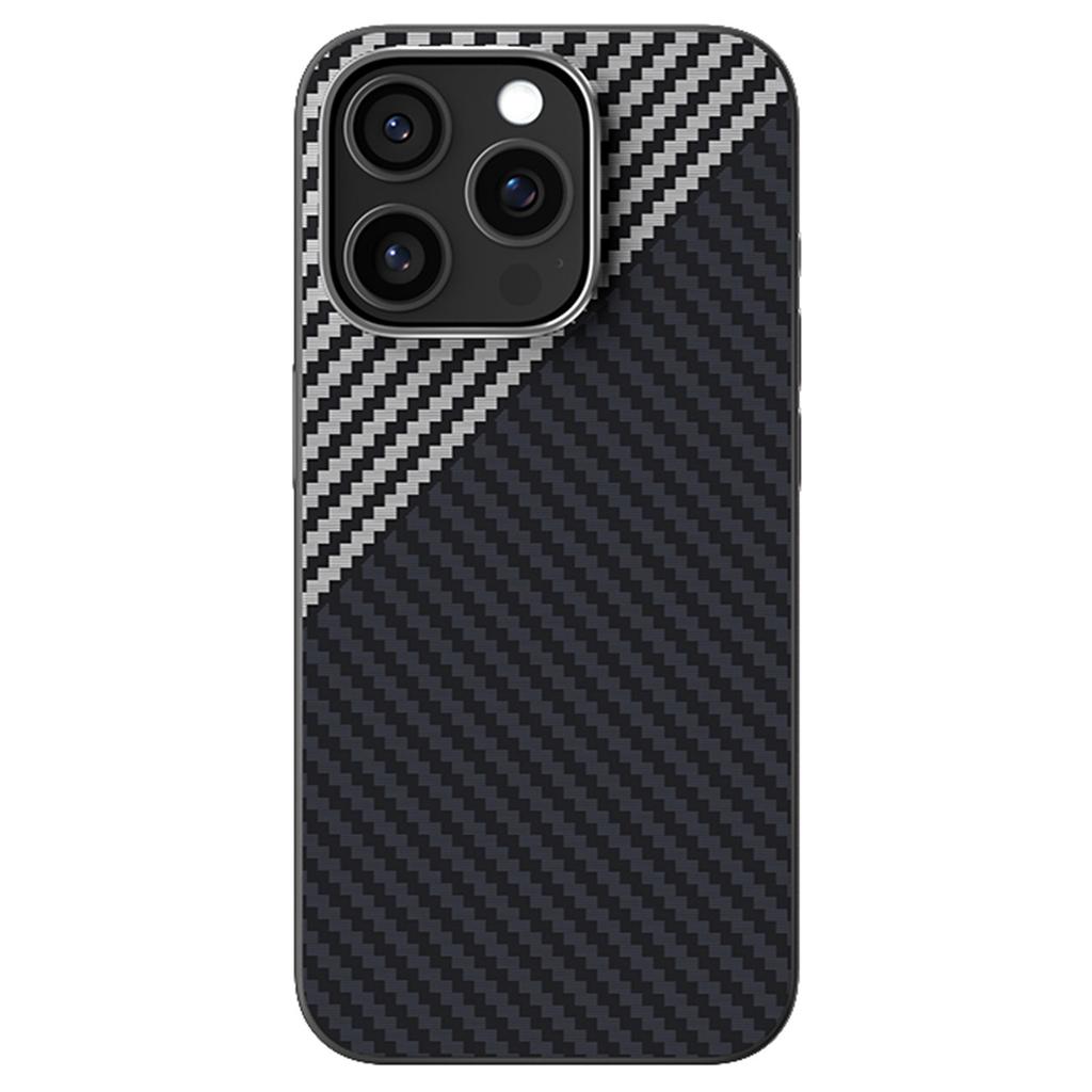 ABEEL For iPhone 14 Pro Max Case Compatible with MagSafe Carbon Fiber Texture Back Cover