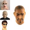 Cartoon Inspired Latex Mask For Men With Sunglasses And Hairy Beard Design