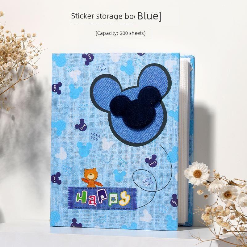 

Книга для хранения наклеек для ногтей Прозрачная книга для хранения наклеек для ногтей Брошюра Книга для демонстрации Бокс для хранения инструментов Карточка с образцами Sticker storage book [blue] capacity of 200