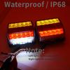 Eonstime 1 Set 12V 10m 10 LED Trailer Light Kit tail light Trailer Lights License Plate Light Lamp high quality waterproof IP68