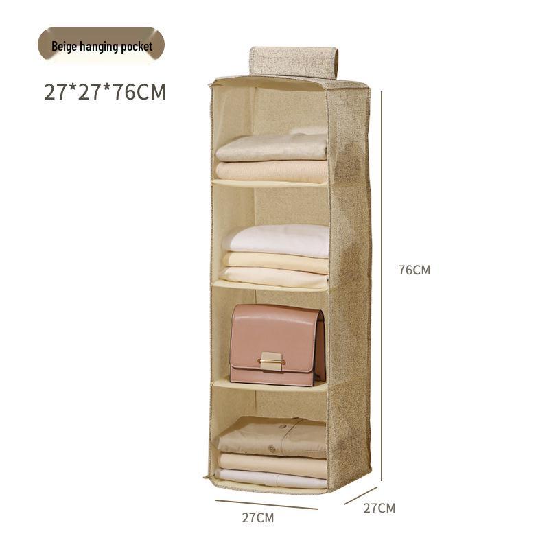Multi-Layer Hanging Fabric Storage Bag for Clothes and Sundries