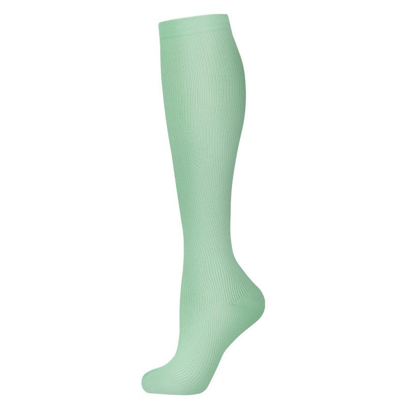 Compression Socks Small Dots Stripe Candy Color Varicose Vein Nurse Sports Running Calf Pressure Stockings Protect Feet Support