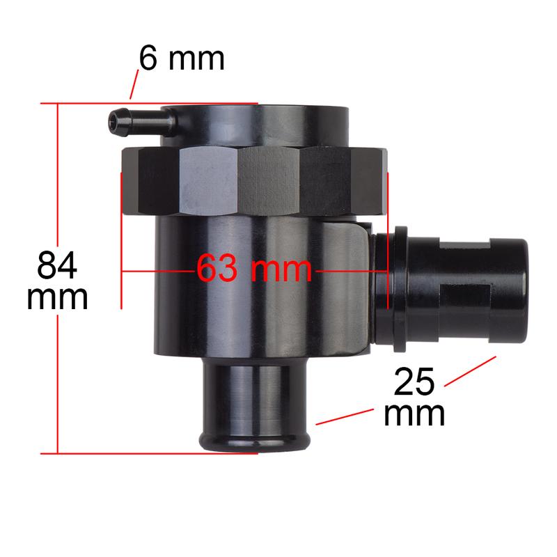 Black Aluminum turbo Blow off valve BOV Dump valve suit for 3.0L BMW 135i 335i 535i