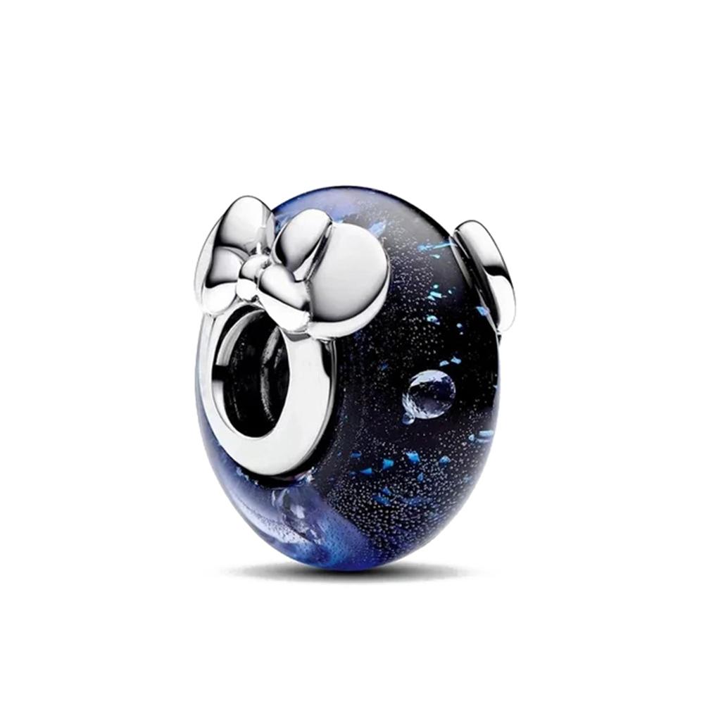 New 925 Silver Mickey Minnie Clip Murano Glass Beads Donald Duck Daisy Fit Original Bracelet DIY Ladies Jewelry