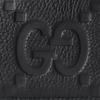 Gucci Double G Logo Grain Leather Card Holder Large Men Accessories Black 812681-AABY0-1000