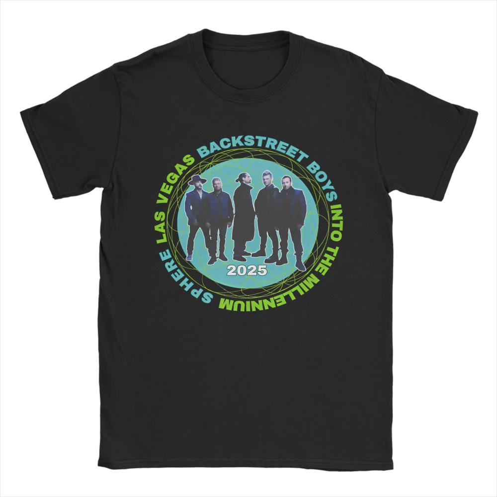 Men Women TShirts Backstreet Boys Las Vegas Tour Novelty Cotton Tees Short Sleeve 2026 Concert T Shirts Clothes Graphic Printed