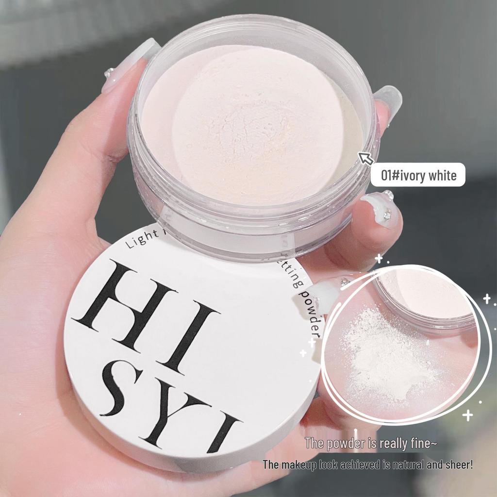 HISYI Waterproof Lightweight Matte Setting Powder - Skin-Friendly, Brightening, Long-Lasting Mist-Like Finish for Women