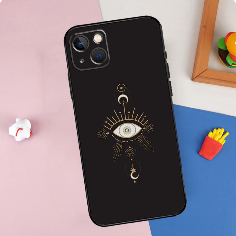 Blue Evil Eye Phone Case For iPhone 16 Pro Max 11 12 13 14 15 Pro Max Mini XR 16e 15 16 Plus Cover Shell