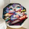1pc Dragon Books Pattern Umbrella Design Automatic Opening and Closing Umbrella, High-quality Travel Umbrella,  C1128138