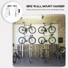 DOITOOL Bicycle Wall Mount Holds Approximately Easy Hanging Type for Garage Bicycle Storage Random Hook, Steel, 50kg, Installation, Space-Saving,