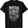 Monstera Funny Skull Plant Lover Grunge Gardener T-Shirt