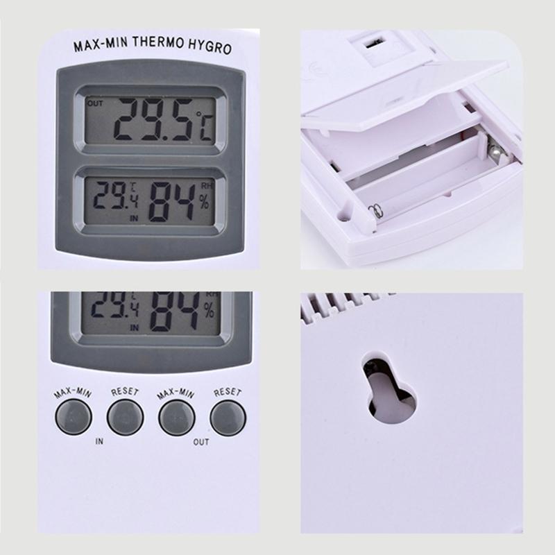 Indoor Outdoor Thermometer Hygrometer Temperature Garden High Accuracy Tool