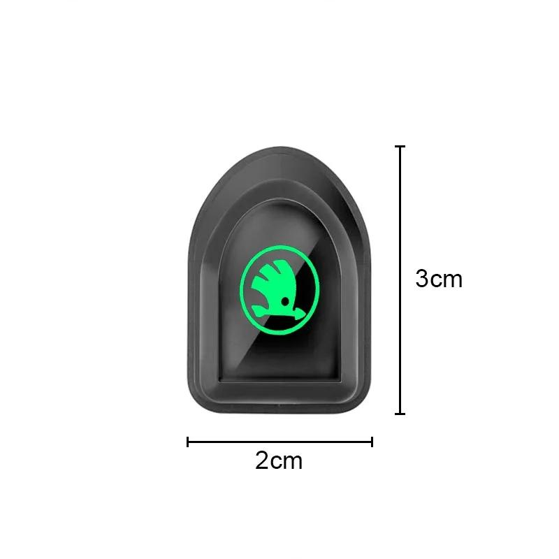 WMZW4 2/4pcs Car Seat Back Portable Luminous Hanging Hook for Skoda Octavia Yeti Rapid Superb Fabia Kodiaq Karoq Vision Roomster Scala