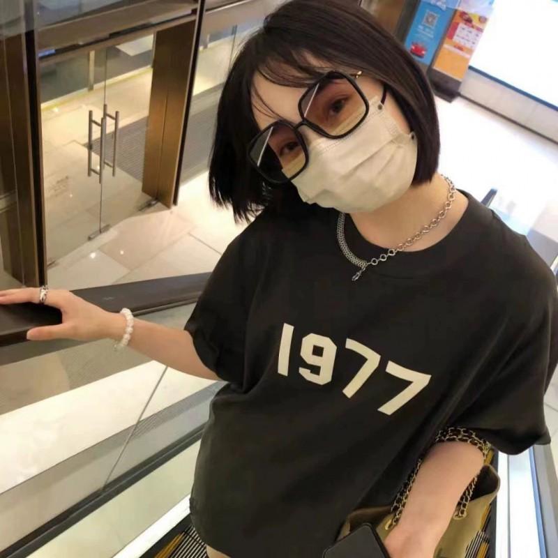 Men Women Couple Short Sleeve T Shirts Loose Fit Graphic Tees Casual Streetwear