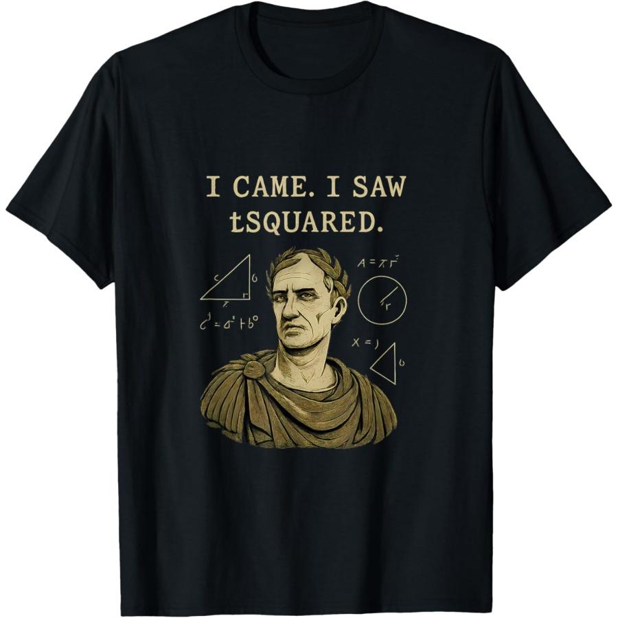 Я пришел Я увидел tSquared Юлий Цезарь Математическая футболка XXXXXL чёрный