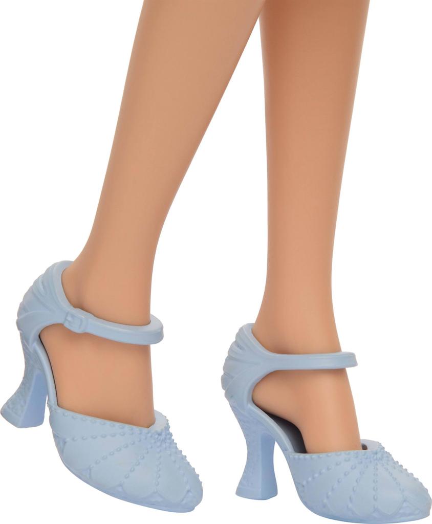 Mattel Universal Wicked Glinda Fashion Doll Accessories with Styled Blonde Poseable Removable Uniform Look & Hair, &