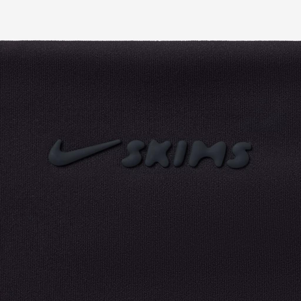 NikeSKIMS Matte Double-Strap Scoop Tank Top Obsidian/Obsidian Women Tops Black TPTNK10540W-OBD