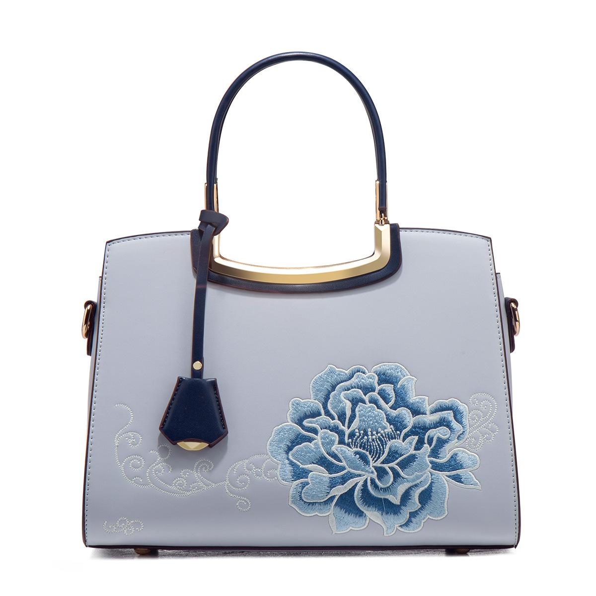 

Mother S Day Gift Embroidery New Chinese-Style Large-Capacity Portable Lady S Mother Bag Atmospheric High-End Messenger Women S Bag
