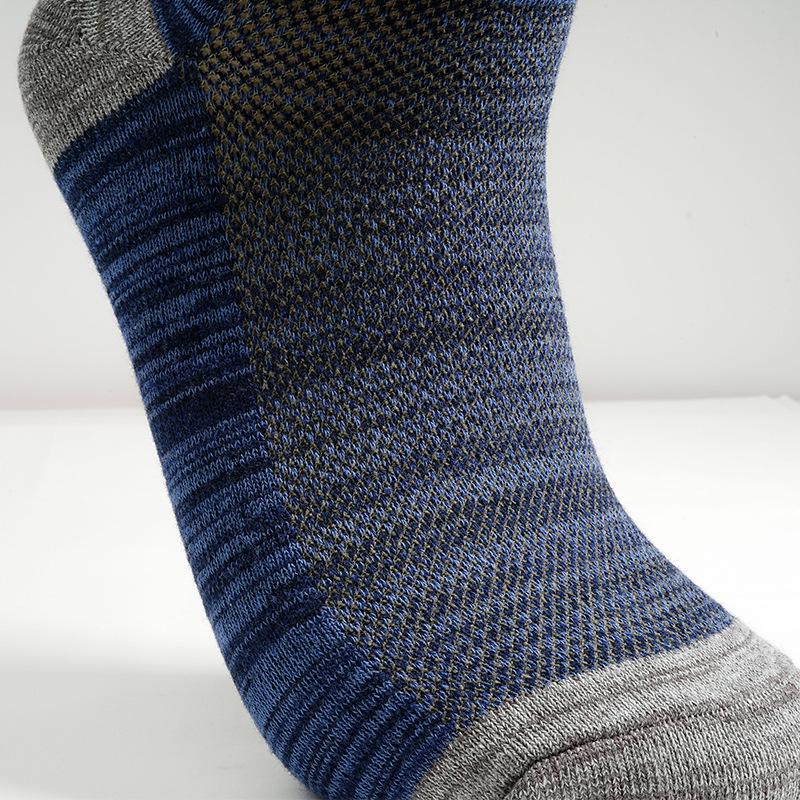 5 párů/šarže Pánské kompresní ponožky Pánské černé kotníkové bavlněné ponožky Herren Socken Basketbal Sportovní kompresní pánské ponožky