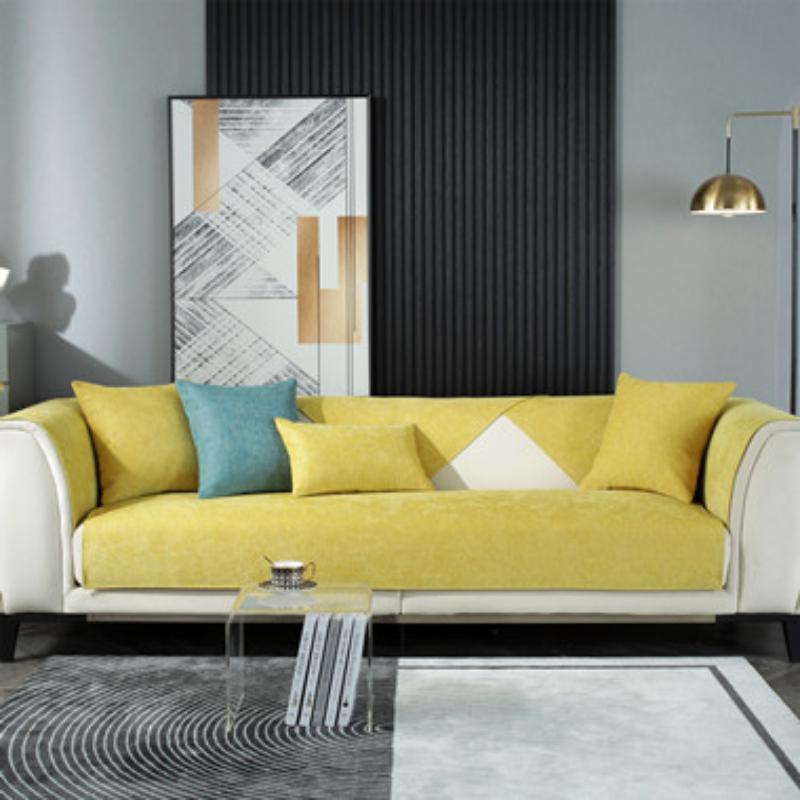 Four Seasons Universal Chenille Simple Multi-color Sofa Cushion Modern Simple Thin Non-slip Sofa Cushion Towel