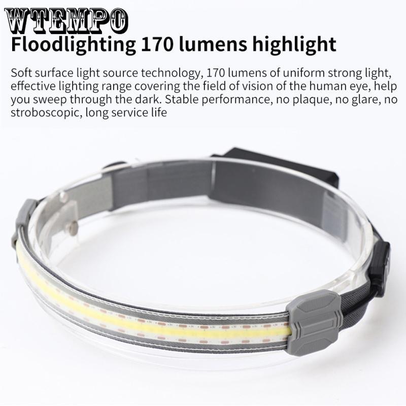 Hiking Climbing LED Headlamp Adjustable Brightness Headwear LED Headlamp for Night Lighting