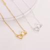 Hollow Out Bling Hollow Out Love Foot Chain\ Zinc Zinc Alloy Leg Chain Stylish Double Heart Anklet  Summer