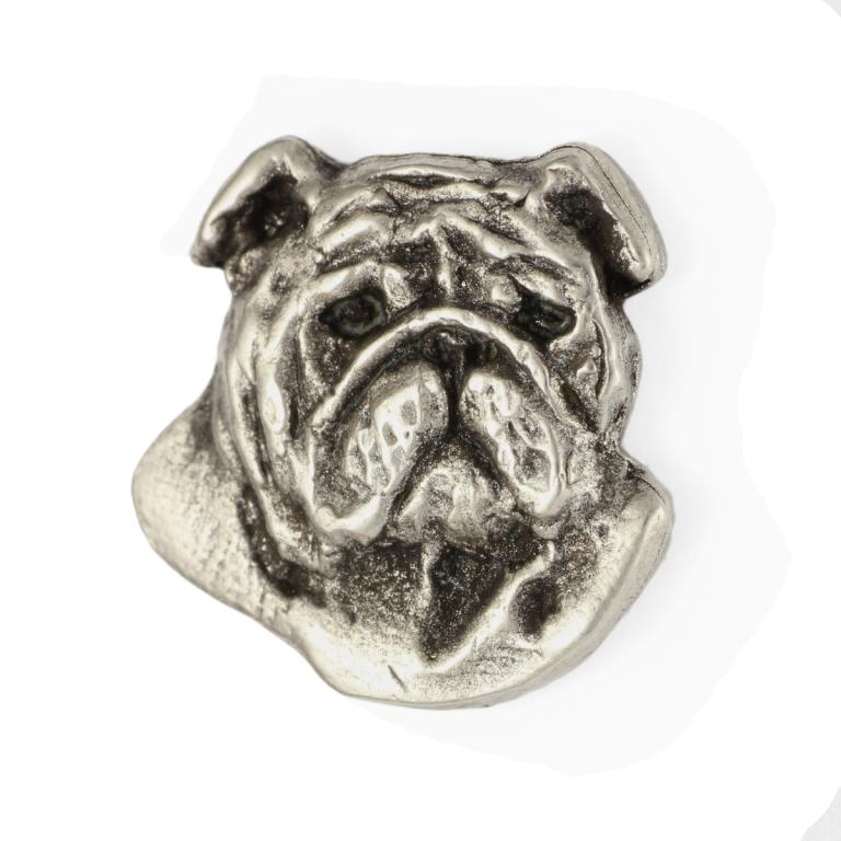 Bulldog, English Bulldog, British Bulldog II - Dog brooch in a gift box, elegant pin, lapel pin for Art-Dog brand jacket
