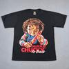 Childs Play Chucky Is Back T-Shirt Black Men Large Black Timber Tag Horror Movie Unisex T-Shirt