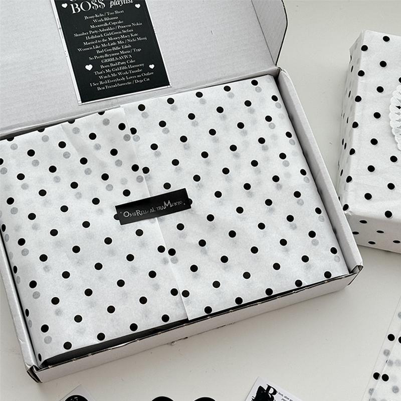 

Черный в горошек Сиднейская бумага Ручная бумага Букет Оберточная бумага для цветов Оберточная бумага для цветов Выпечка тортов Подарок