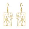My Shape Charming Beauty Earrings for Women Girls Stainless Steel Fascinating Shapely Beauty Drop Earrings Fashion Jewelry Gift