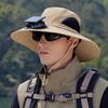 Solar Powered Fan Hat Men Women Outdoor Fishing Hiking UV Protection Breathable Quick Dry Wide Brim Sun