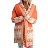 Strickmuster Mittellanger Cardigan-Pullover