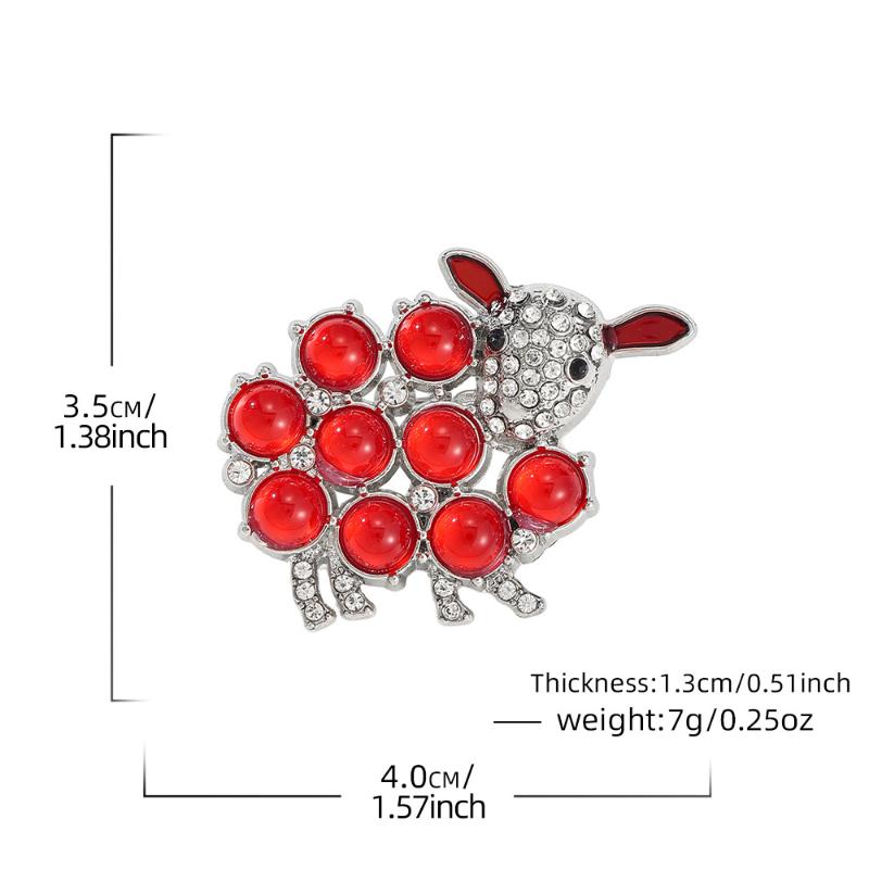 Luxury Sheep Themed Brooches For Men And Women Fashion Jewelry Accessories Couple Party Gifts