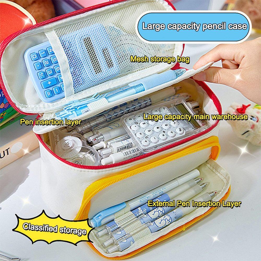 Dirt-resistant Capibara Pencil Case Large Capacity Stationery Bag New Pencil Pouch  Gifts