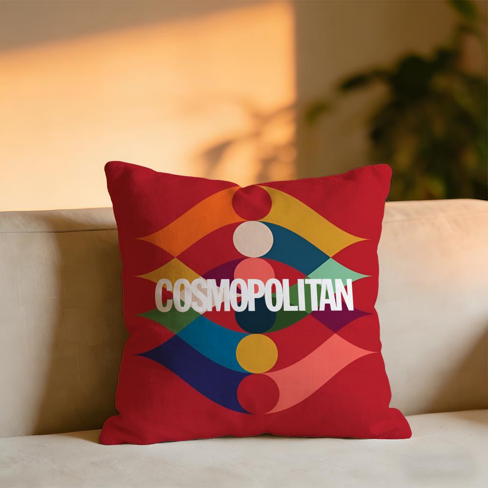 Cosmopolitan Cushion Cover Cozy Velvet Throw PillowSoft Warm Cushion For Sofa Bed 30X30cm
