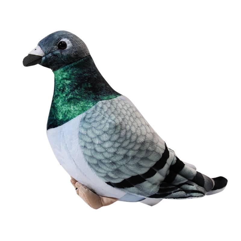 White Dove Carrier Pigeon Plush Toy - Cartoon Bird Ornament for Children's Birthday Gift