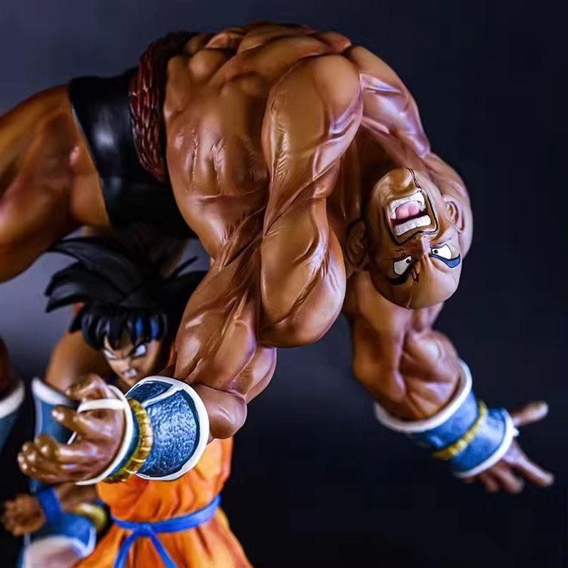 23cm Wukong Lifts Na Ba Cartoon Character Dragon Ball Wukong Upgraded Napa Statue Desktop Ornaments. Pvc Animation Model Toy Set