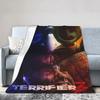 Terrifier  Horror Film Warm Plush Throw Blanket for Kids and Adults Soft Flannel Bedspread for Sofa Bed Living Room Decor