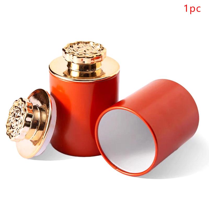 Solid Mini Empty Tea Tin Can Household Green Black Tea Sealed Jar Portable Travel Small Tea Packaging Box Mini Sealed Iron Can