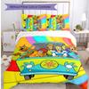 Scooby Doopsd Printed 3PCS Bedding Set Soft Breathable Duvet Cover Pillowcases Set Washable Bedroom Decor Home Gift