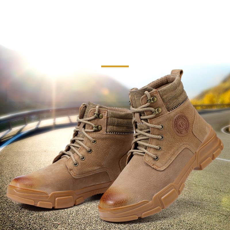 Steel Toe Boot Safety Boots Wear-resistant Puncture Proof Waterproof Work Boots Industrial Construction Safety Shoes