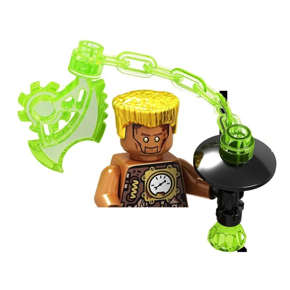 8cm Ninja Set Building Blocks Woodfire Dragons Forbidden Five Mini Action Figure Toys