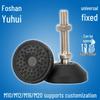 M16 Adjustable Heavy Duty Anti-Vibration Steel Foot with Rubber and Nylon Anti-Slip Base