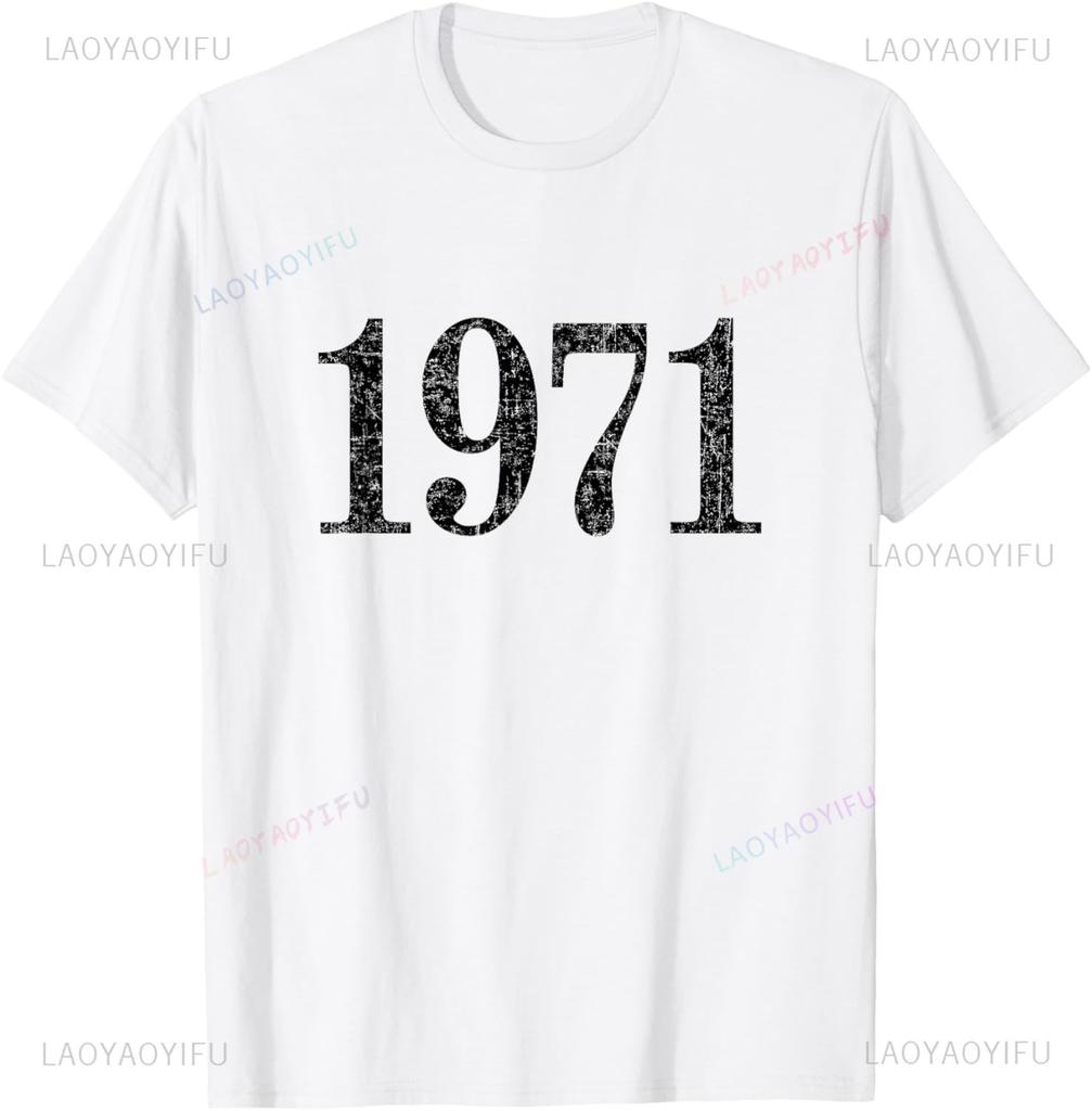 Classic 1971 Limited Edition 54th Birthday Classic Car T-Shirt Funny Shirt Casual Personalized Clothing Ropa Hombre Unisex