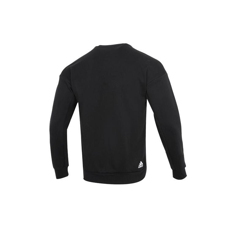 Adidas Sweatshirts Men's Black Crew Neck Moderate Regular HM5152