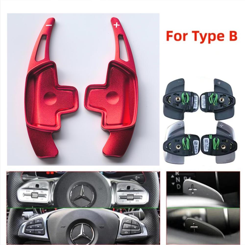 Car Steering Wheel Paddle Shifter Gear Shift Extension For Mercedes-Benz A Class W177 sedan V177 B C E Class W205 W246 W213 GLA