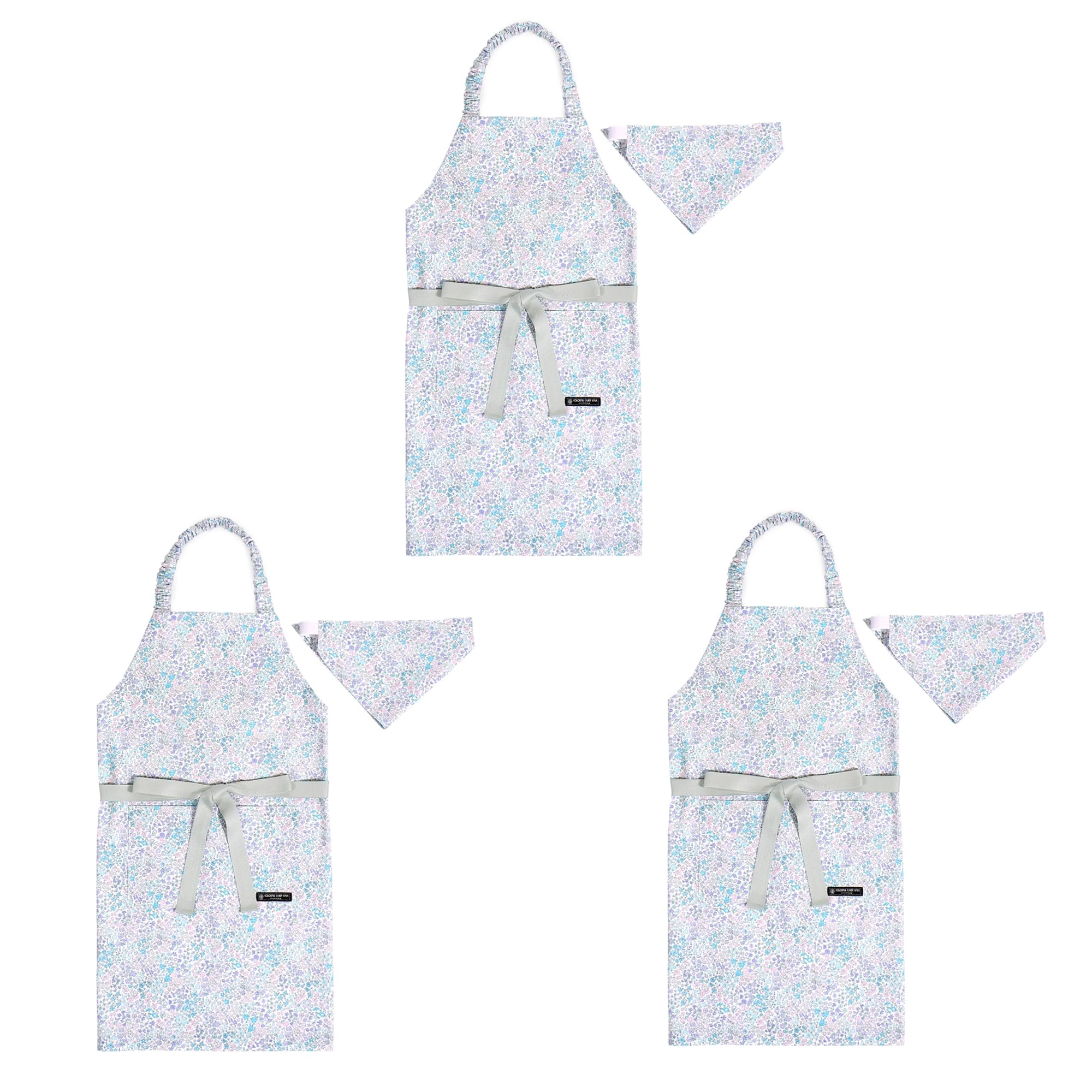 

КРАСОЧНЫЙ КОНФЕТНЫЙ СТИЛЬ Фартук Floral Oasis набор для для банданы для детей для для начальной школы для начальной школы N1253533 Детский (130-160см)