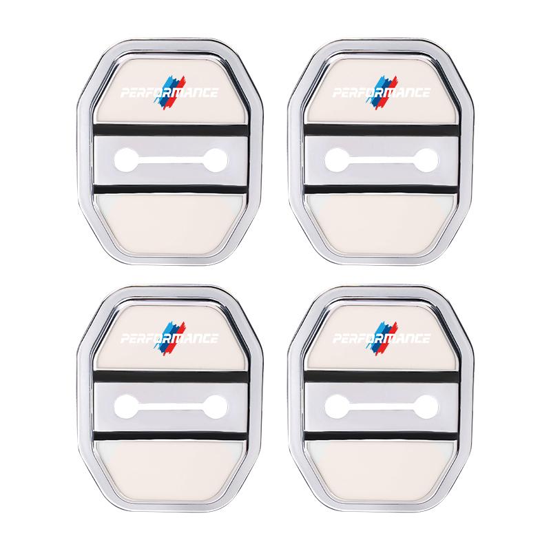 4PCS Silicone Car Interior Door Lock Cover Auto Door Latch Protective Sticker Accessories For BMW G80 G06 G07 G42 G14 G15 G16 F8